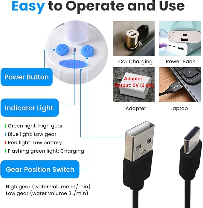 FlowX™ 2026 — Portable Shower 🚿